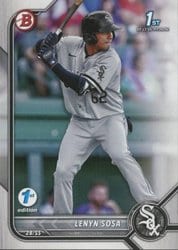 2022 Bowman 1st Edition Base Set Lenyn Sosa #BPPF-76 card