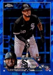 2023 Topps Chrome Sapphire Edition Base Set Lenyn Sosa #140 card