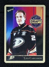 2023-24 SkyBox Metal Universe 1990 Skybox Metal Retros Leo Carlsson #26 card