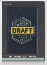 2024-25 O-Pee-Chee First Round Draft Patches Leo Carlsson #DP-3 card