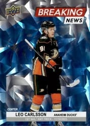 2024-25 Upper Deck Breaking News Leo Carlsson #BN-23 card