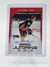 2024-25 Upper Deck Credentials Jumping on the Ice Leo Carlsson #JI-LC card