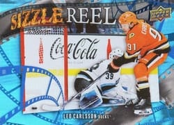 2025-26 Upper Deck Sizzle Reel Leo Carlsson #SR-17 card