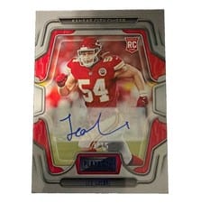 2022 Panini Playbook Signatures Leo Chenal #183 card