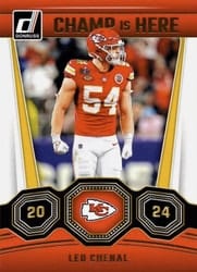 2024 Donruss Champ is Here Leo Chenal #12 card