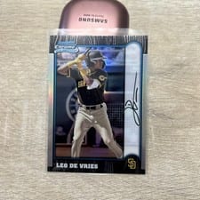 2024 Bowman Chrome 1999 Bowman Chrome 25th Anniversary Leo De Vries #BC25-23 card