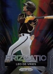 2024 Panini Prizm Prizmatic Leo De Vries #5 card