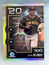 2025 Bowman Bowman Scouts Top 100 Leo De Vries #BTP-20 card