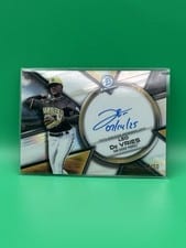 2025 Bowman Chrome Prime Chrome Signatures Leo De Vries #PCS-LD card