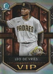 2025 Bowman Very Important Prospects Leo De Vries #VIP-14 card