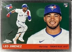2025 Topps Chrome Platinum Base Set Leo Jiménez #327 card