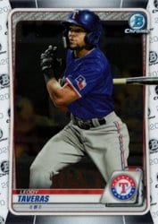 2020 Bowman Chrome Prospects Leody Taveras #BCP-127 card