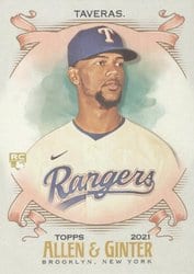 2021 Topps Allen & Ginter Base Set Leody Taveras #228 card