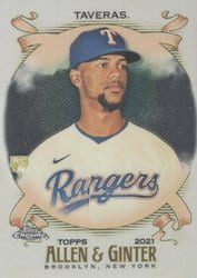 2021 Topps Allen & Ginter Chrome Base Set Leody Taveras #228 card