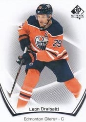 2021-22 SP Authentic Base Set Leon Draisaitl #52 card