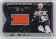2021-22 Upper Deck Black Diamond Diamond Mine Relics Leon Draisaitl #DMR-LD card
