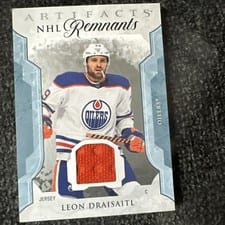 2023-24 Upper Deck Artifacts NHL Remnants Leon Draisaitl #NR-LD card