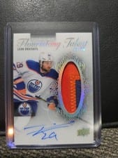 2023-24 Upper Deck Premier Flourishing Talent Autograph Patch Leon Draisaitl #FT-LD card