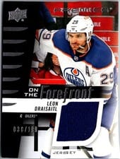 2023-24 Upper Deck Premier On the Forefront Jersey Leon Draisaitl #OF-LD card
