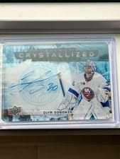 2023-24 Upper Deck Trilogy Crystallized Signatures Leon Draisaitl #C-LD card