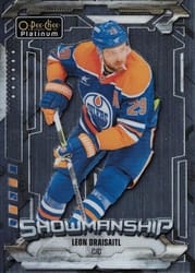 2024-25 O-Pee-Chee Platinum Showmanship Leon Draisaitl #S-15 card
