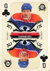 2024-25 O-Pee-Chee Playing Cards Leon Draisaitl #Q♣ card