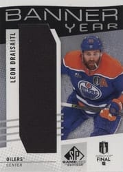 2025-26 SP Game Used 2025 Stanley Cup Finals Banner Year Relics Leon Draisaitl #BYSC-LD card