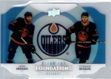 2021-22 Upper Deck Clear Cut Foundations Leon Draisaitl/Connor McDavid #CCF-MD card
