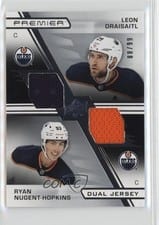2021-22 Upper Deck Premier Premier Dual Jersey Leon Draisaitl/Ryan Nugent-Hopkins #PD-DN card