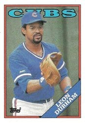 1988 Topps Base Set Leon Durham #65 card