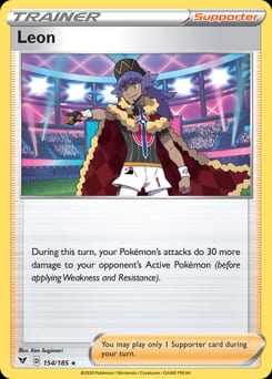 Vivid Voltage Leon #154 card