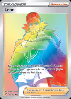 Vivid Voltage Leon #195 card