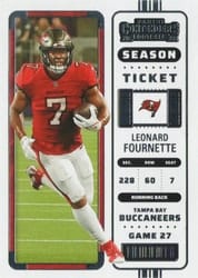 2022 Panini Contenders Base Set Leonard Fournette #95 card