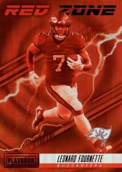 2022 Panini Playbook Red Zone Leonard Fournette #RZ-16 card