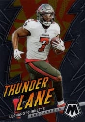 2023 Panini Mosaic Thunder Lane Leonard Fournette #TL-LF card