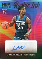 2023-24 Hoops Rookie Ink Leonard Miller #RI-MIL card