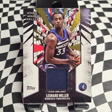 2025-26 Topps Woven Wonders Relics Leonard Miller #WW-LM card