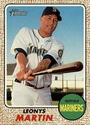 2017 Topps Heritage Base Set Leonys Martin #82 card