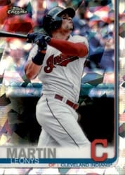 2019 Topps Chrome Sapphire Edition Base Set Leonys Martin #358 card