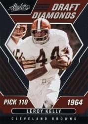 2022 Panini Absolute Draft Diamonds Leroy Kelly #DD-18 card