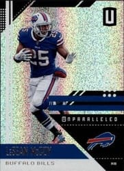 2018 Panini Unparalleled Base Set LeSean McCoy #21 card