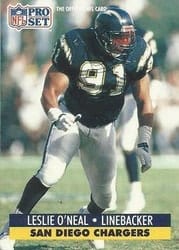 1991 Pro Set Base Set Leslie O'Neal #286 card