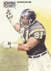 1991 Pro Set Base Set Leslie O'Neal #421 card