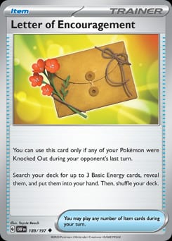 Obsidian Flames Letter of Encouragement #189 card