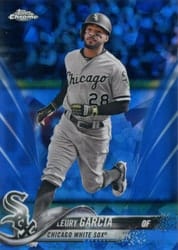 2018 Topps Chrome Sapphire Edition Base Set Leury Garcia #496 card