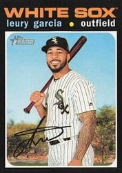 2020 Topps Heritage Base Set Leury Garcia #189 card