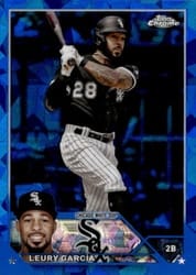 2023 Topps Chrome Sapphire Edition Base Set Leury Garcia #409 card