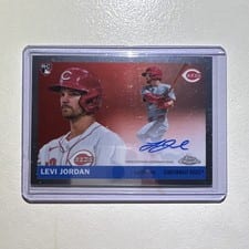 2025 Topps Chrome Platinum Autographs Levi Jordan #CPA-LEJ card