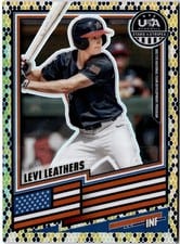2026 Panini Stars and Stripes Prizm USA Levi Leathers Snakeskin #79 card