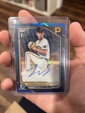 2024 Bowman Draft Chrome Prospect Autographs Levi Sterling #CPA-LS card